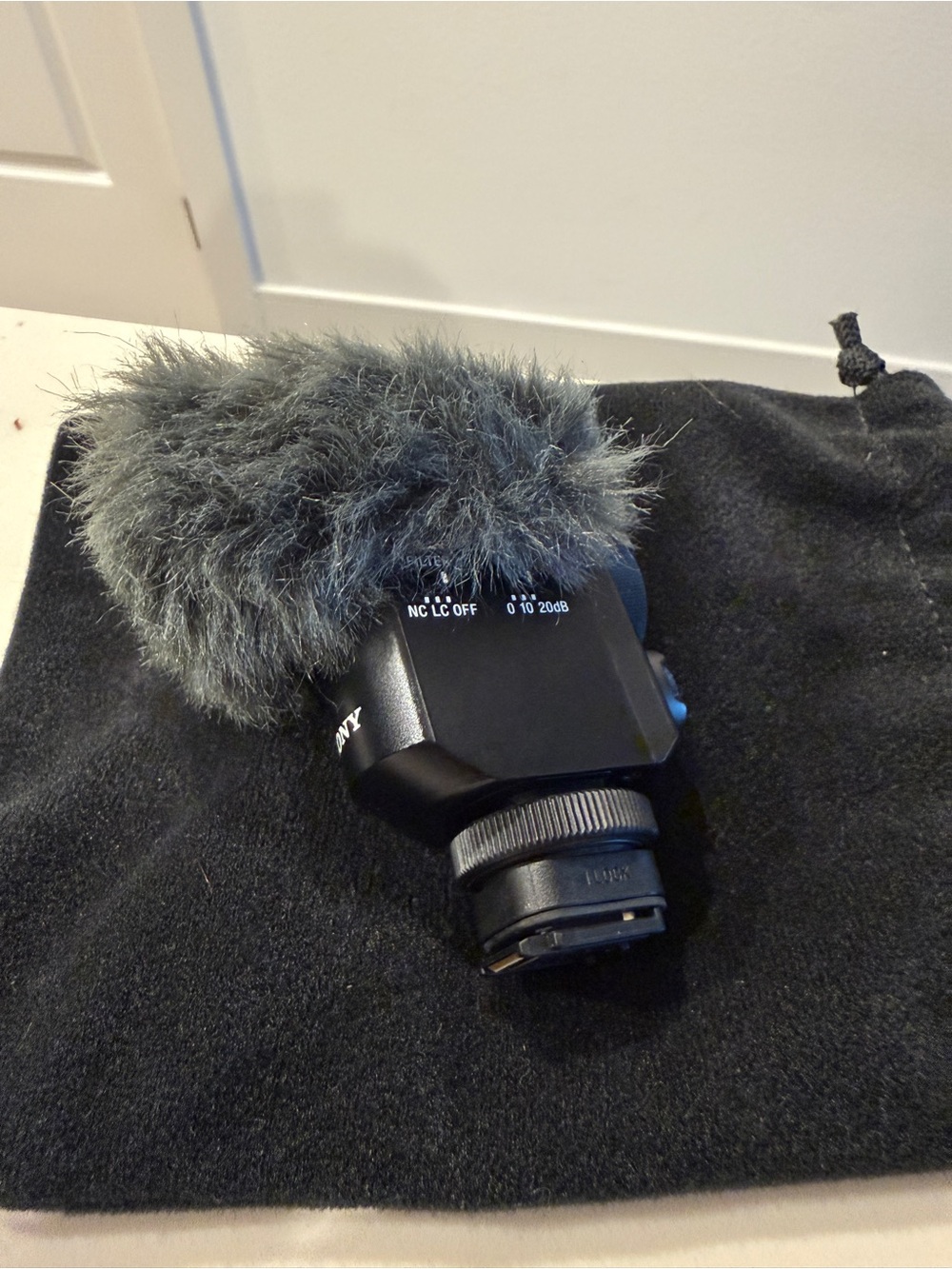 Sony On-Camera Shotgun Microphone with Gray Wind Muff